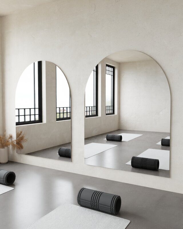 Spiegel Rundbogen nach Mass