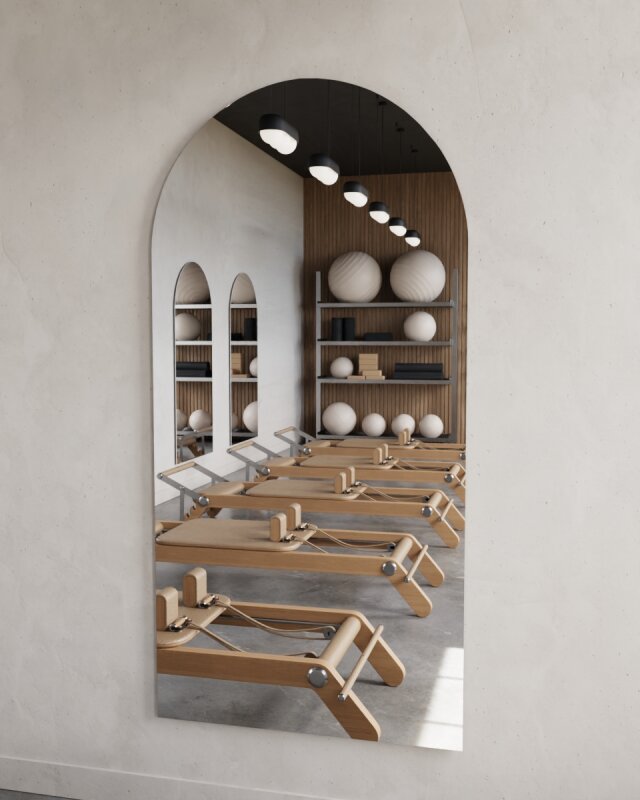 Spiegel Rundbogen nach Mass