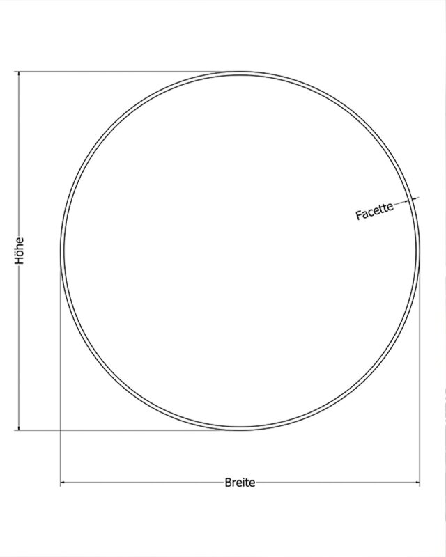Spiegel Rund nach Mass
