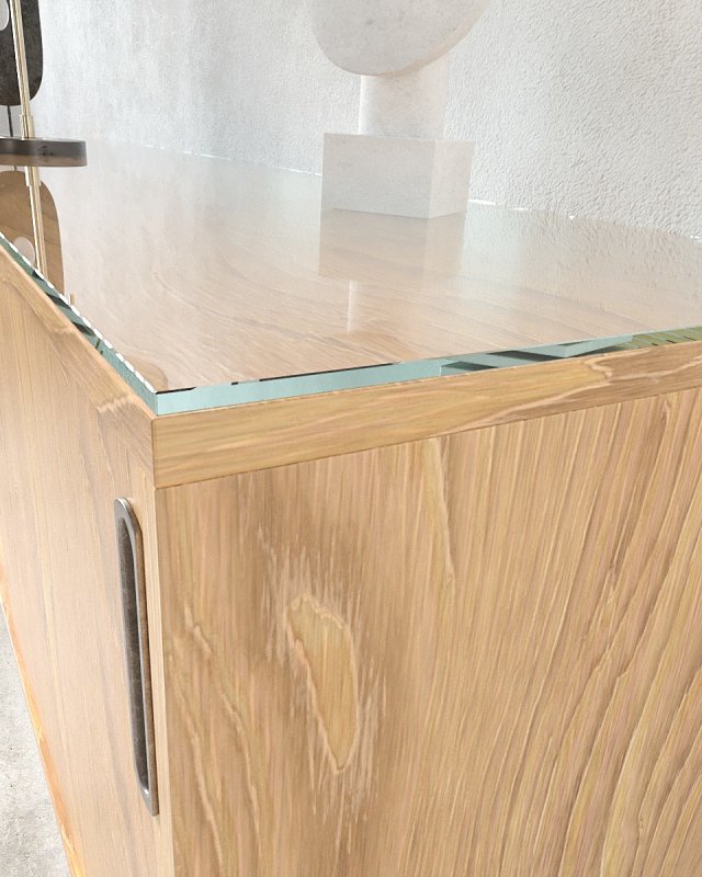 Glasplatte f&uuml;r Kommode und Sideboard nach Mass