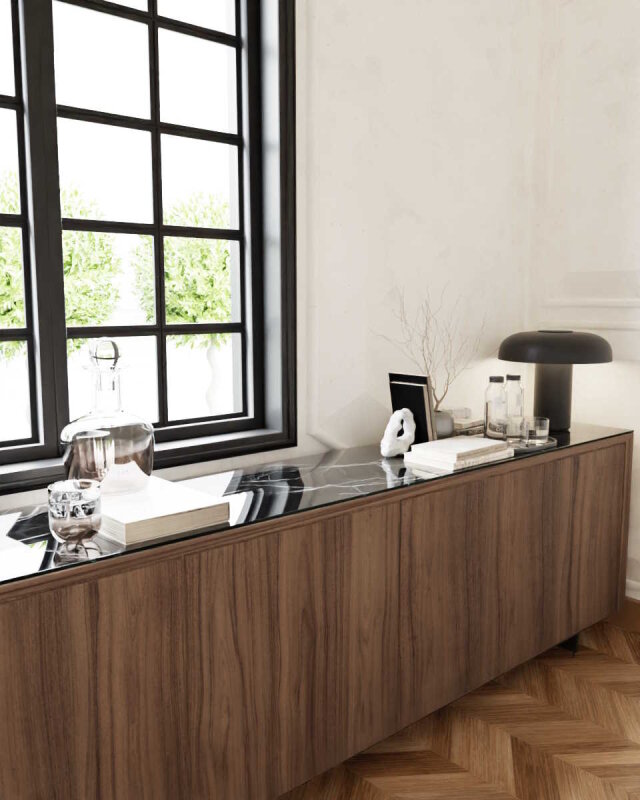 Dekorglasplatte f&uuml;r Kommode und Sideboard - D1