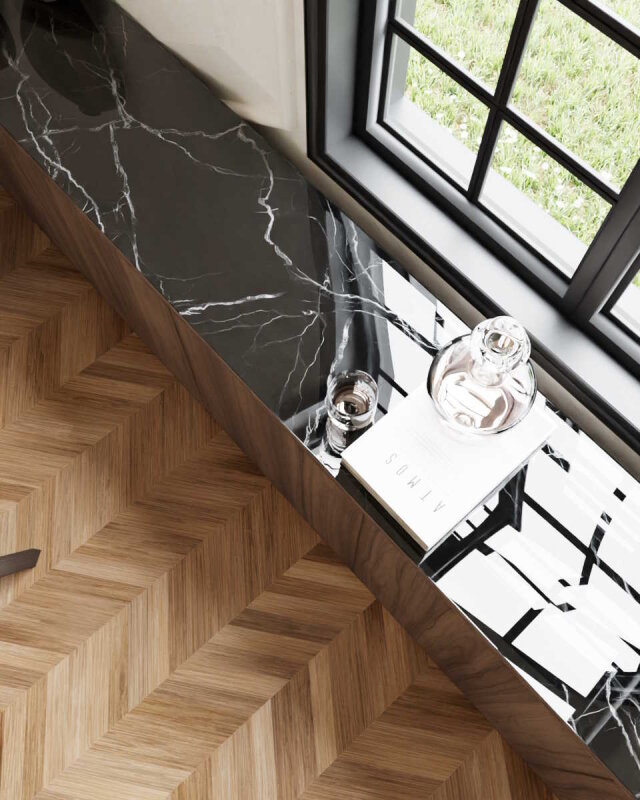 Dekorglasplatte f&uuml;r Kommode und Sideboard - D1