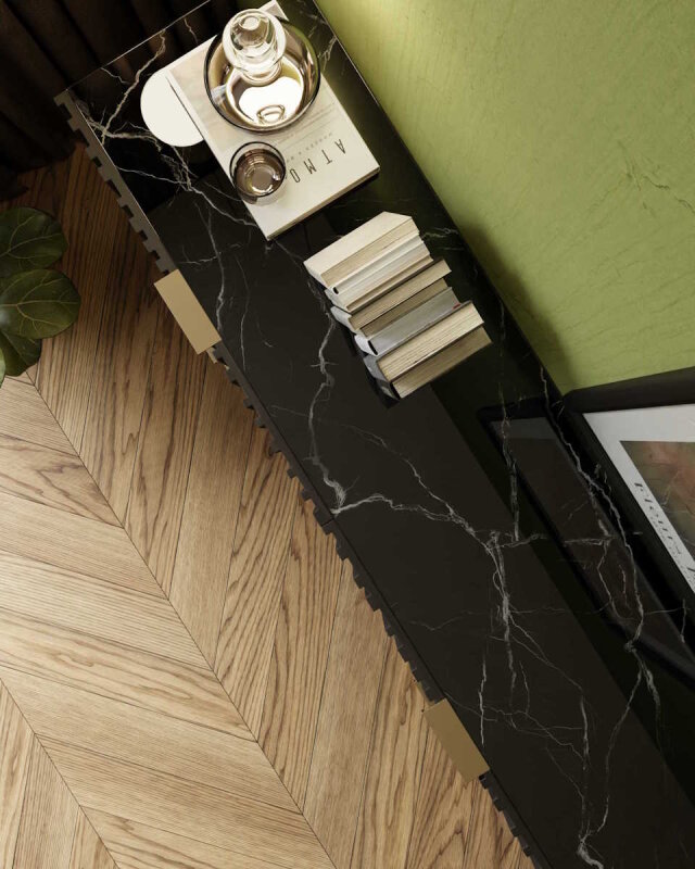 Dekorglasplatte f&uuml;r Kommode und Sideboard - D1