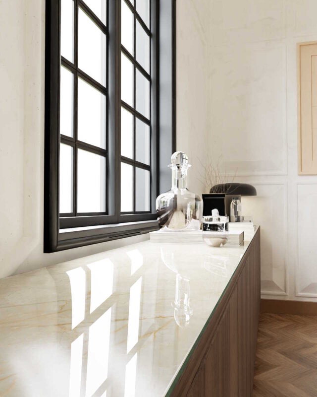 Dekorglasplatte f&uuml;r Kommode und Sideboard - D2