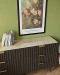 Dekorglasplatte f&uuml;r Kommode und Sideboard - D2