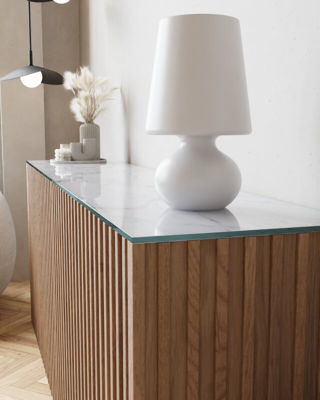 Dekorglasplatte f&uuml;r Kommode und Sideboard - D3