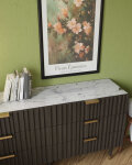 Dekorglasplatte f&uuml;r Kommode und Sideboard - D3