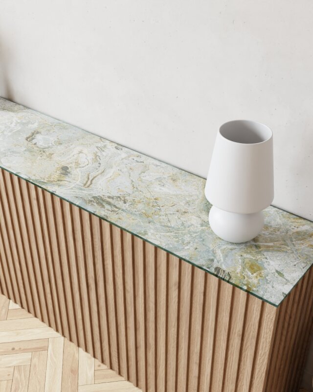 Dekorglasplatte f&uuml;r Kommode und Sideboard - D5
