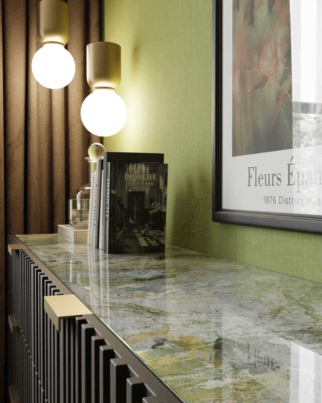 Dekorglasplatte f&uuml;r Kommode und Sideboard - D5