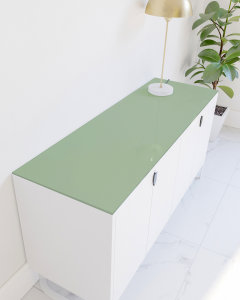 Glasplatte f&uuml;r Kommode und Sideboard - Farbe...