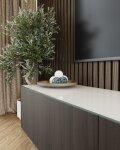 Glasplatte f&uuml;r Kommode und Sideboard - Farbe Weiss