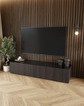 Glasplatte f&uuml;r Kommode und Sideboard - Farbe Schwarz