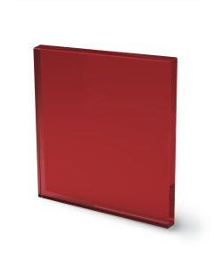 Glasplatte f&uuml;r Kommode und Sideboard - Farbe Rubinrot