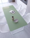 Glas Tischplatte nach Mass - Farbe Weissgr&uuml;n