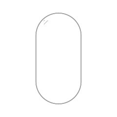 1800 x 900 mm