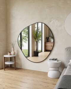 Spiegel Toulon mit schwarzem Metallrahmen