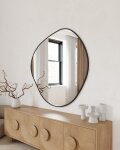 Spiegel Toulon mit schwarzem Metallrahmen