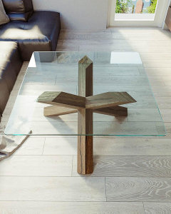 Glas Tischplatte Quadrat nach Mass